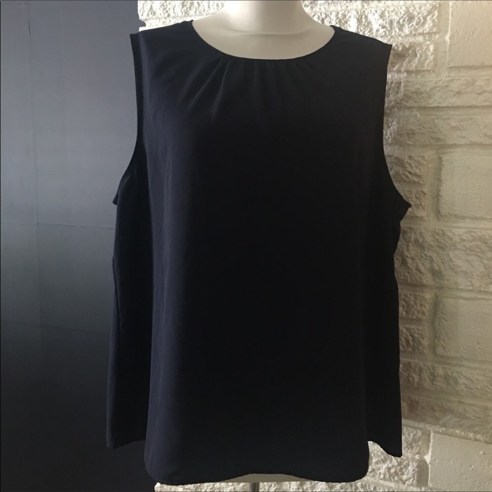 Nine West Navy Blue Shell Blouse
